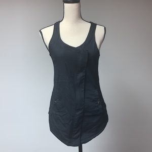 Armani Exchange Asymmetrical Zip Front Vest XS